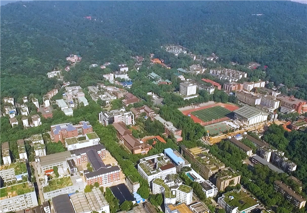 湖南大学校园鸟瞰图